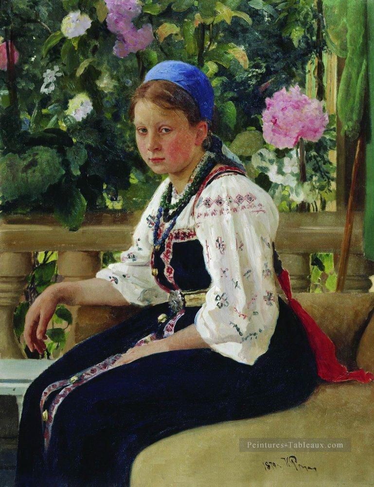 portrait de s f mamontova 1879 Ilya Repin Peintures à l'huile